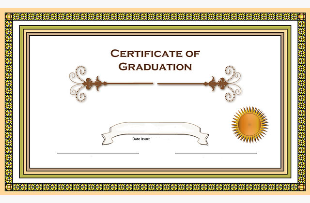 framed college certificates
