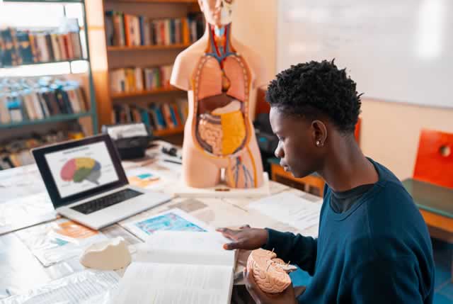 studying to be a doctor